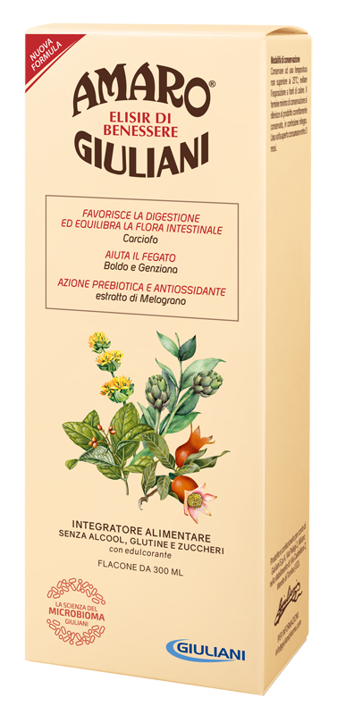 AMARO GIULIANI ELISIR BENESSERE 300 ML NUOVA FORMULA - Farmacia Rossi2 - Farmacia Rossi 