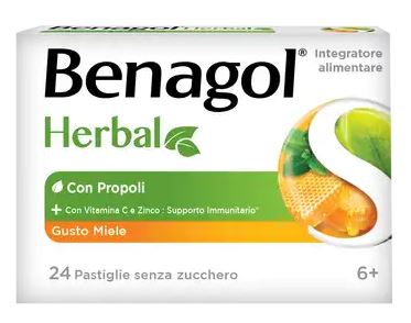 BENAGOL HERBAL MIELE 24 PASTIGLIE - Farmacia Rossi2 - Farmacia Rossi 