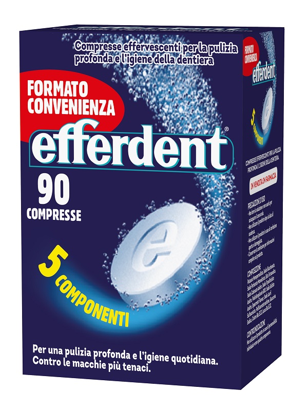 EFFERDENT 90 COMPRESSE EFFERVESCENTI - Farmacia Rossi2 - Farmacia Rossi 