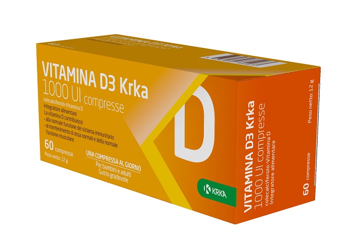 VITAMINA D3 KRKA 1000 UI 60 COMPRESSE - Farmacia Rossi2 - Farmacia Rossi 