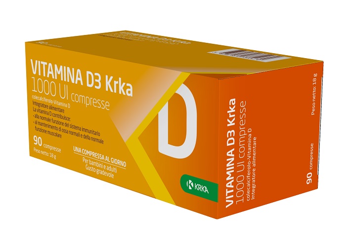 VITAMINA D3 KRKA 1000 UI 90 COMPRESSE - Farmacia Rossi2 - Farmacia Rossi 