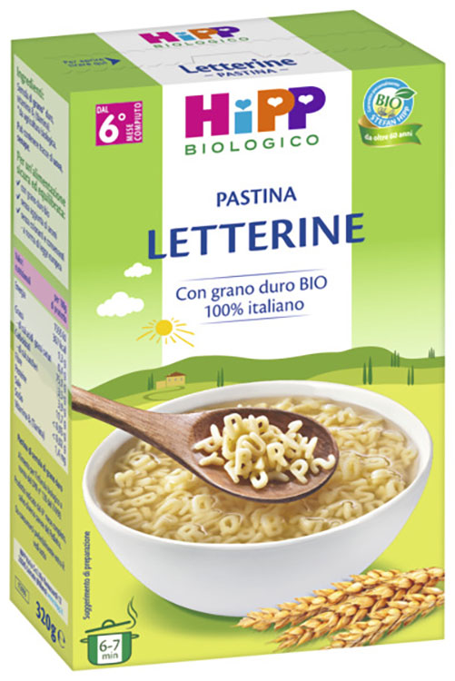 HIPP BIO PASTINA LETTERINE 320 G - Farmacia Rossi2 - Farmacia Rossi 