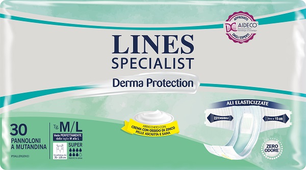 PANNOLONE A MUTANDINA LINES SPECIALIST DERMA SUPER M/L 30 PEZZI - Farmacia Rossi2 - Farmacia Rossi 