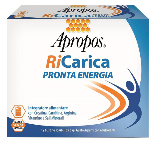 APROPOS RICARICA PRONTA ENERGIA 12 BUSTINE 6 G - Farmacia Rossi2 - Farmacia Rossi 