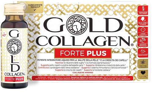 GOLD COLLAGEN FORTE PLUS 10 FLACONI DA 50 ML 5G COLLAGENE - Farmacia Rossi2 - Farmacia Rossi 