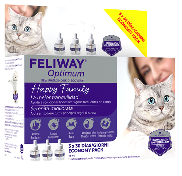 FELIWAY OPTIMUM REFILL 3X48 ML - Farmacia Rossi2 - Farmacia Rossi 