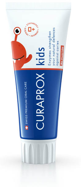 CURAPROX KIDS TOOTHPASTE STRAWBERRY FLAVOR 0 PPM 60 ML - Farmacia Rossi2 - Farmacia Rossi 