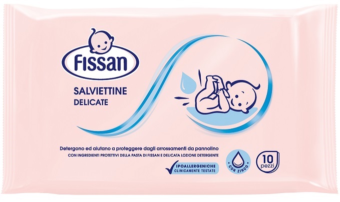 FISSAN SALVIETTE VIAGGIO 10 PEZZI - Farmacia Rossi2 - Farmacia Rossi 