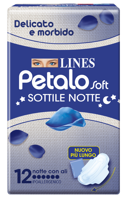 LINES PETALO SOFT NOTTE 12 PEZZI - Farmacia Rossi2 - Farmacia Rossi 
