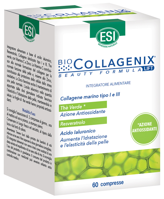 ESI BIOCOLLAGENIX ANTIOSSIDANTE 60 COMPRESSE - Farmacia Rossi2 - Farmacia Rossi 