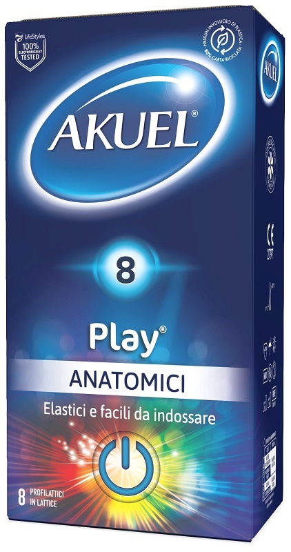 PROFILATTICO AKUEL PLAY ANATOMICO 8 PEZZI - Farmacia Rossi2 - Farmacia Rossi 