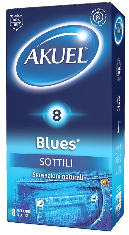 PROFILATTICO AKUEL BLUES SOTTILE 8 PEZZI - Farmacia Rossi2 - Farmacia Rossi 