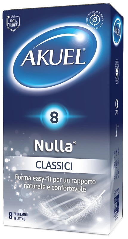 PROFILATTICO AKUEL NULLA CLASSICO 8 PEZZI - Farmacia Rossi2 - Farmacia Rossi 