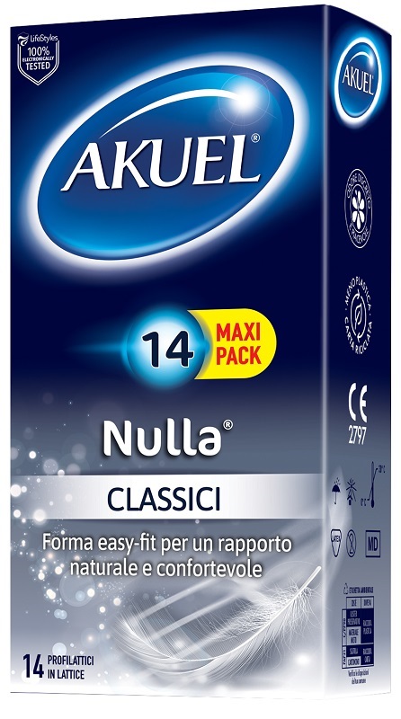 PROFILATTICO AKUEL NULLA CLASSICO 14 PEZZI - Farmacia Rossi2 - Farmacia Rossi 