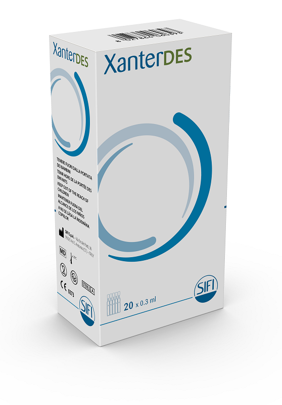 XANTERDES SOLUZIONE OFTALMICA 20 FLACONCINI MONODOSE DA 0,3 ML - Farmacia Rossi2 - Farmacia Rossi 