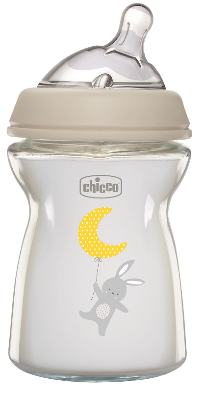 CHICCO BIBERON NAT FEEL VETRO 0M+ 250 ML - Farmacia Rossi2 - Farmacia Rossi 