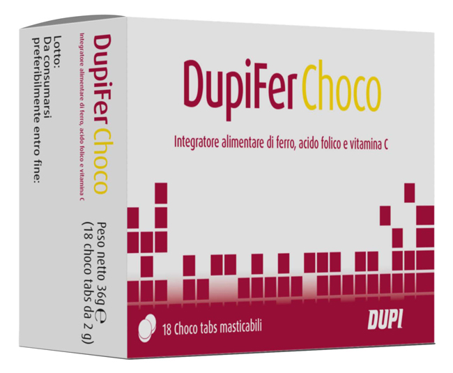 DUPIFER CHOCO 18 CHOCO TABS - Farmacia Rossi2 - Farmacia Rossi 