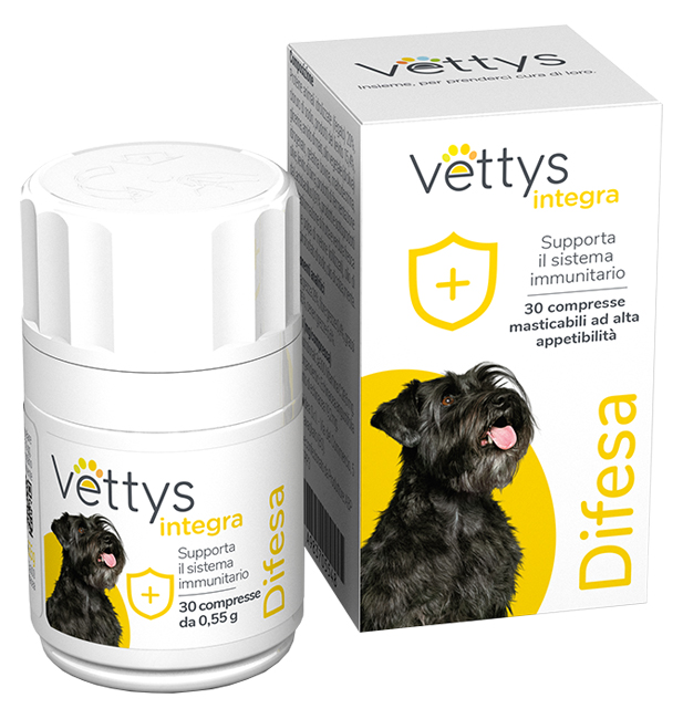 VETTYS INTEGRA DIFESA CANE 30 COMPRESSE MASTICABILI - Farmacia Rossi2 - Farmacia Rossi 