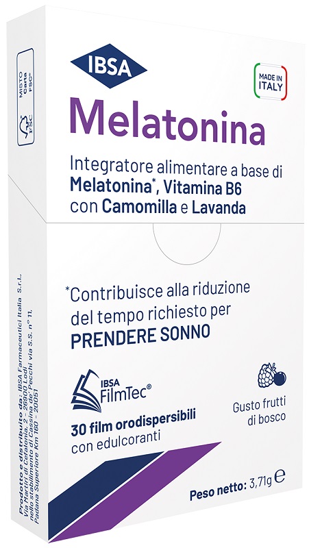 MELATONINA IBSA 30 FILM ORALI - Farmacia Rossi2 - Farmacia Rossi 