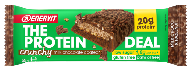 ENERVIT PROTEIN DEAL MILK CHOCO & HAZELNUT 55 G - Farmacia Rossi2 - Farmacia Rossi 