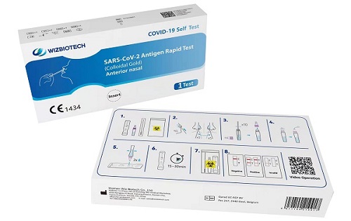 TEST ANTIGENICO RAPIDO COVID-19 AUTODIAGNOSTICO DETERMINAZIONE QUALITATIVA ANTIGENI SARS-COV-2 IN TAMPONI NASALI MEDIANTE IMMUNOCROMATOGRAFIA - Farmacia Rossi2 - Farmacia Rossi 