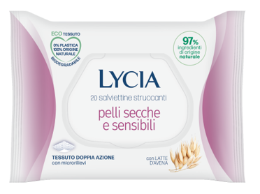 LYCIA SALVIETTINE STRUCCANTI PELLI SECCHE E SENSIBILI 20 PEZZI - Farmacia Rossi2 - Farmacia Rossi 