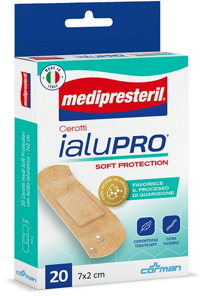 MEDIPRESTERIL CEROTTI IALUPRO SOFT PROTECTION MEDI 7X2CM 20 PEZZI - Farmacia Rossi2 - Farmacia Rossi 