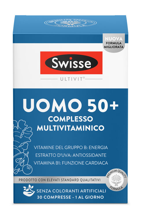 SWISSE MULTIVITAMINICO UOMO 50+ 30 COMPRESSE - Farmacia Rossi2 - Farmacia Rossi 