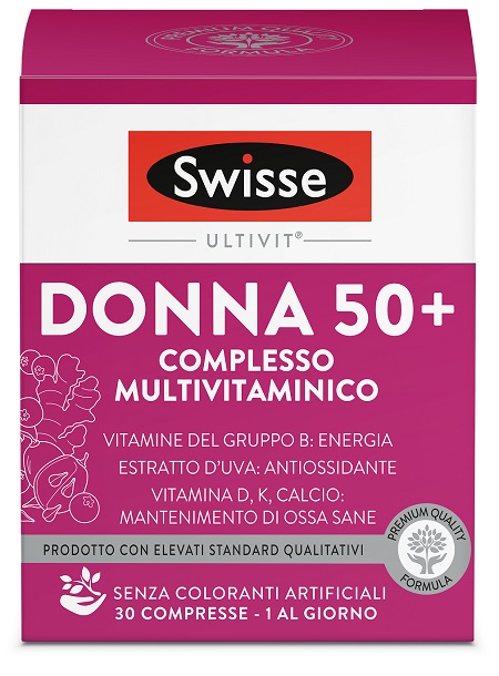 SWISSE MULTIVITAMINICO DONNA 50+ 30 COMPRESSE - Farmacia Rossi2 - Farmacia Rossi 