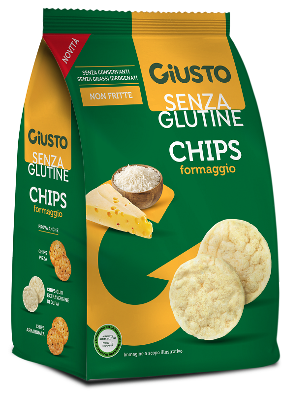 GIUSTO SENZA GLUTINE CHIPS FORMAGGIO 40 G - Farmacia Rossi2 - Farmacia Rossi 