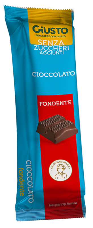 GIUSTO SENZA ZUCCHERO BARRETTA CIOCCOLATO FONDENTE 42 G - Farmacia Rossi2 - Farmacia Rossi 
