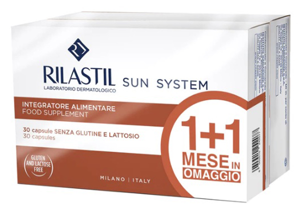 RILASTIL SUN SYSTEM CAPSULE 1+1 30 CAPSULE + 30 CAPSULE - Farmacia Rossi2 - Farmacia Rossi 