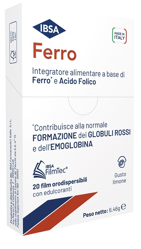 FERRO IBSA 20 FILM ORODISPERSIBILI - Farmacia Rossi2 - Farmacia Rossi 