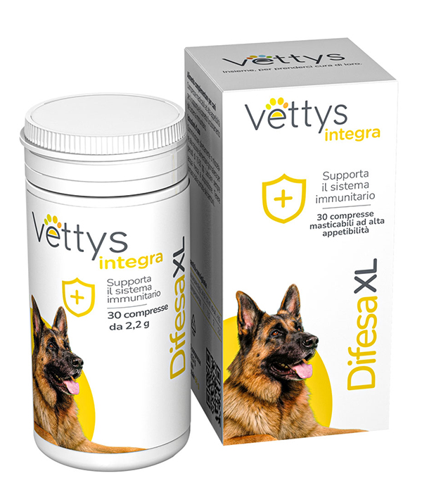 VETTYS INTEGRA DIFESA XL 30 COMPRESSE MASTICABILI - Farmacia Rossi2 - Farmacia Rossi 