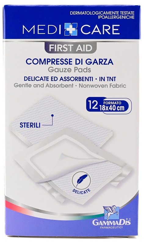 GARZA MEDICARE TNT 18X40 CM 12 PEZZI - Farmacia Rossi2 - Farmacia Rossi 