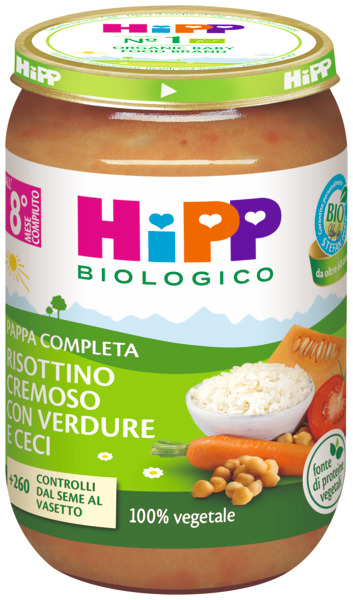 HIPP RISOTTINO CREMOSO VERDURE CECI 220 G - Farmacia Rossi2 - Farmacia Rossi 