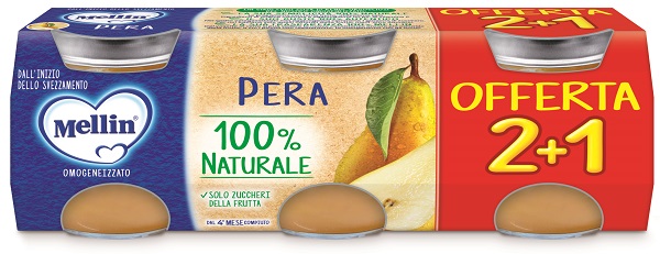 MELLIN OMOGENEIZZATO PERA 3 PEZZI DA 100 G - Farmacia Rossi2 - Farmacia Rossi 