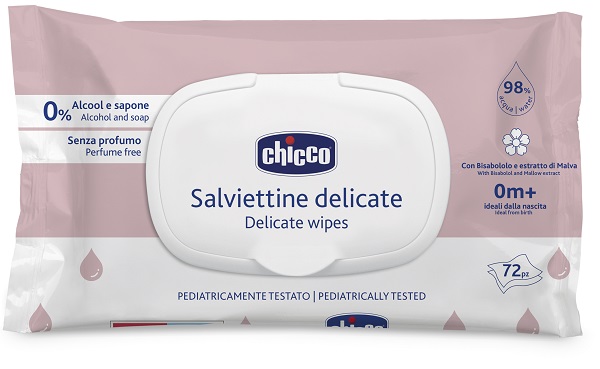 CHICCO SALVIETTE DELICATE 72 PEZZI PLAQUE - Farmacia Rossi2 - Farmacia Rossi 